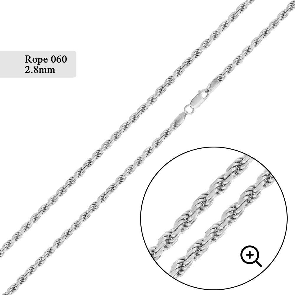 Rope 060 Chain or Bracelet 2.8mm