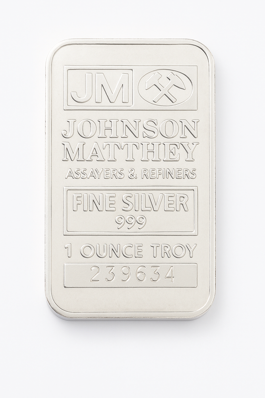 Johnson Matthey 1 oz .999 Fine Silver Bar
