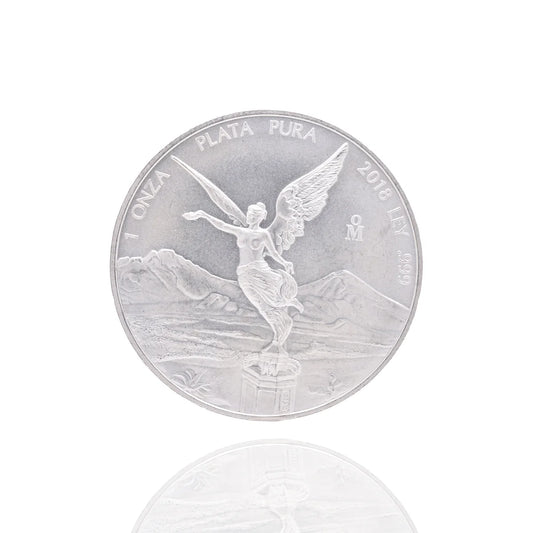 1 oz Plata Pura .999 Silver Coin 2018 Mexico Libertad