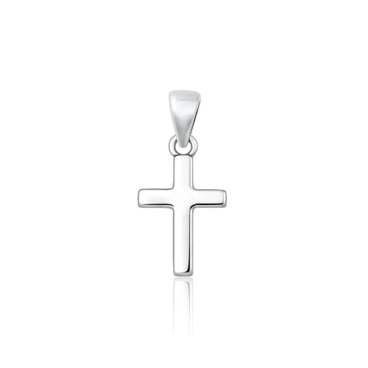 High polished 925 Plain Silver Cross Pendant