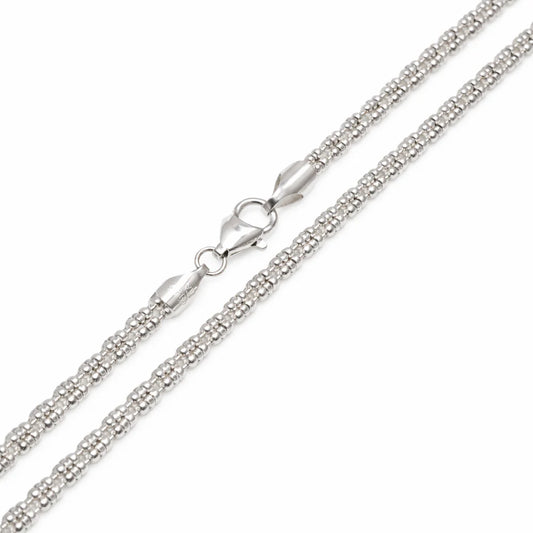 925 Sterling Silver Ice 4 Sided Diamond Cut 180 3.6mm Chain or Bracelet