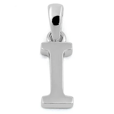 High Polished 925 Silver Initial Pendants