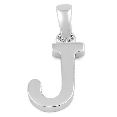 High Polished 925 Silver Initial Pendants