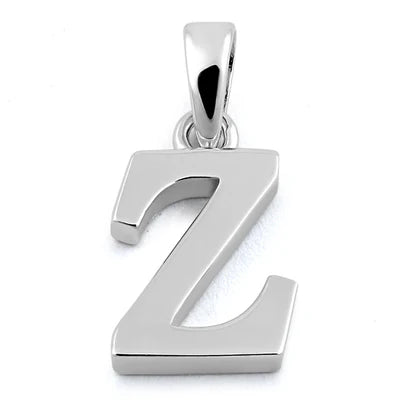 High Polished 925 Silver Initial Pendants