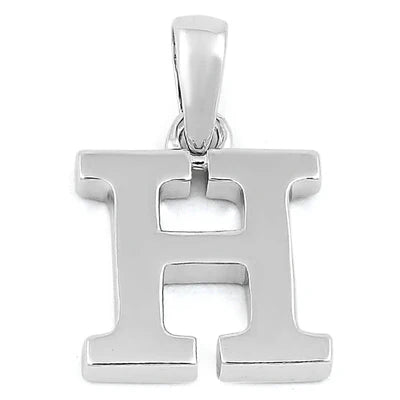 High Polished 925 Silver Initial Pendants